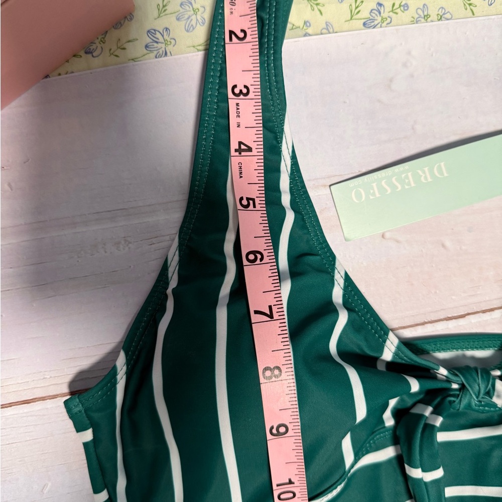 Dippin' Daisy's Green Striped Bikini Top - Picture 7 of 8